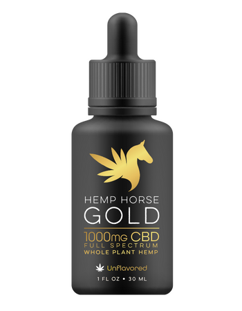 1000mg CBD Unflavored Tincture for Horses